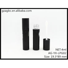 Nova chegada plástico redondo Lip Gloss tubo AG-YX-LPG02 NET 4ml, embalagens de cosméticos do AGPM, cores/logotipo personalizado
